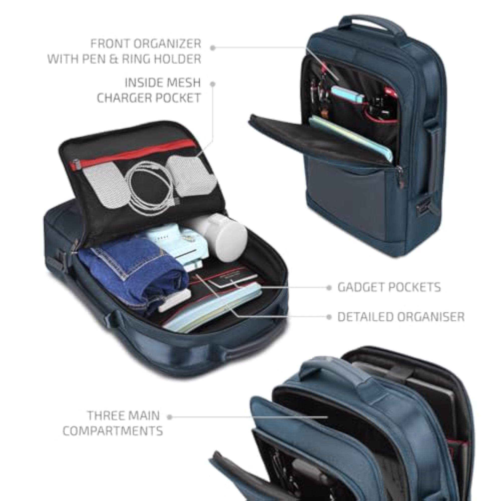 Legacy 17 Inch Convertible Laptop Backpack 30L + 5L Expandable